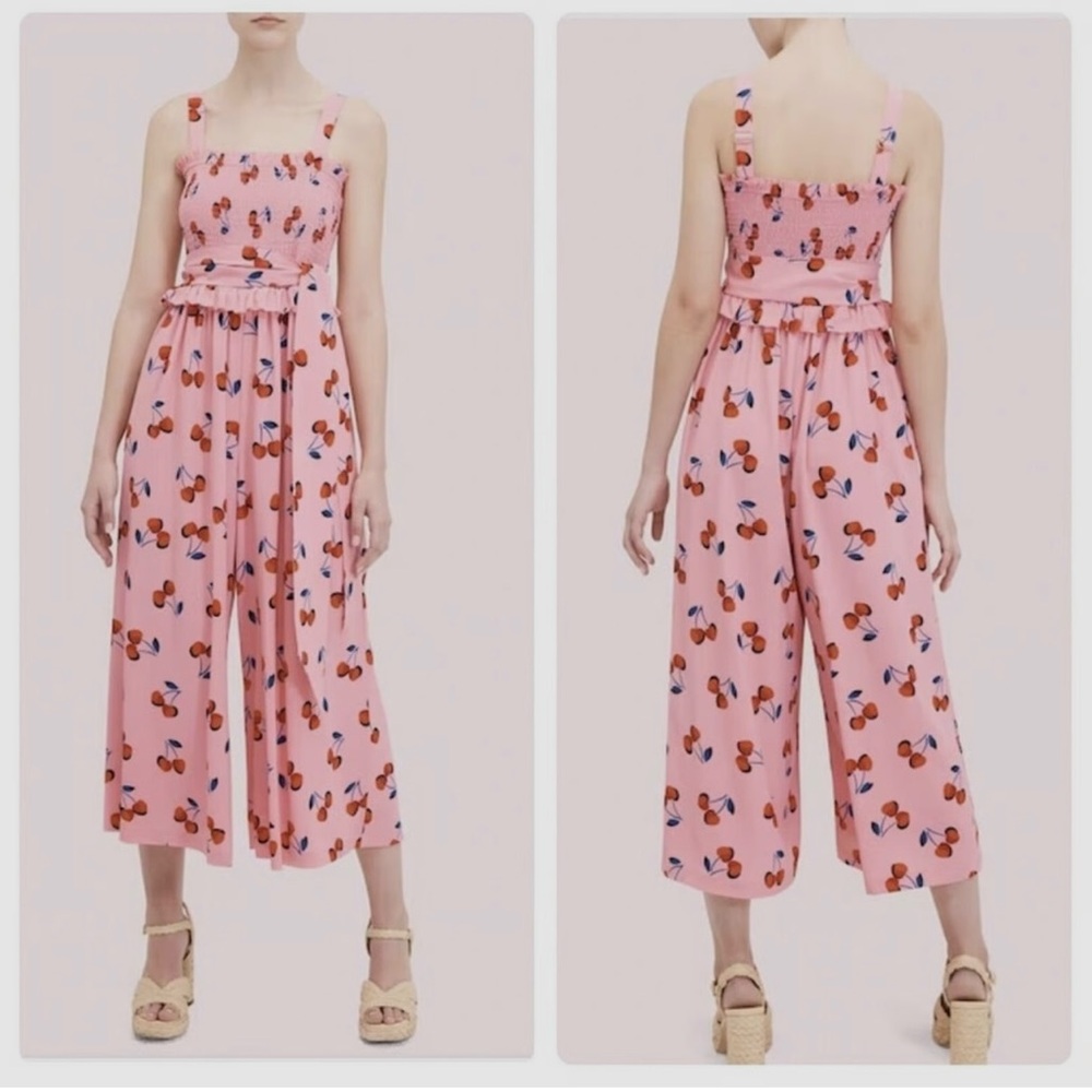 Kate Spade Pink Cherry Jumpsuit Size M